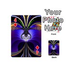 Abstract Art Artwork Fractal Design Pattern Playing Cards 54 Designs (Mini) Front - Diamond4