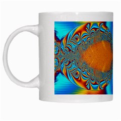 Artwork Digital Art Fractal Colors White Mugs by Pakrebo