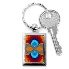 Artwork Digital Art Fractal Colors Key Chain (rectangle) by Pakrebo