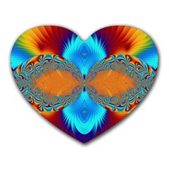 Artwork Digital Art Fractal Colors Heart Mousepads by Pakrebo