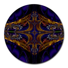 Abstract Art Artwork Fractal Round Mousepads by Pakrebo