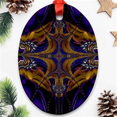 Abstract Art Artwork Fractal Ornament (Oval)