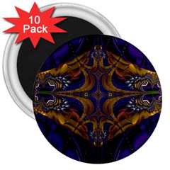 Abstract Art Artwork Fractal 3  Magnets (10 pack) 