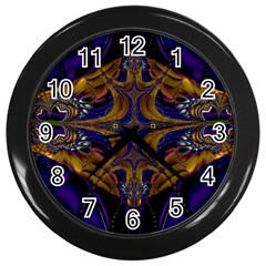 Abstract Art Artwork Fractal Wall Clock (Black)