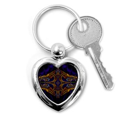 Abstract Art Artwork Fractal Key Chain (Heart)