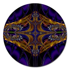 Abstract Art Artwork Fractal Magnet 5  (Round)