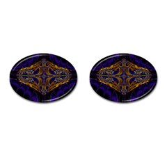 Abstract Art Artwork Fractal Cufflinks (Oval)