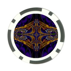 Abstract Art Artwork Fractal Poker Chip Card Guard by Pakrebo