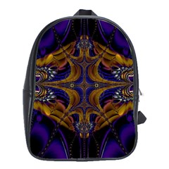 Abstract Art Artwork Fractal School Bag (Large)