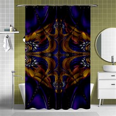 Abstract Art Artwork Fractal Shower Curtain 48  x 72  (Small) 