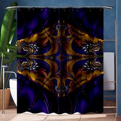 Abstract Art Artwork Fractal Shower Curtain 60  x 72  (Medium) 