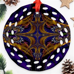 Abstract Art Artwork Fractal Ornament (Round Filigree)