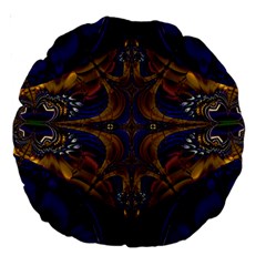 Abstract Art Artwork Fractal Large 18  Premium Round Cushions