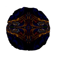 Abstract Art Artwork Fractal Standard 15  Premium Flano Round Cushions