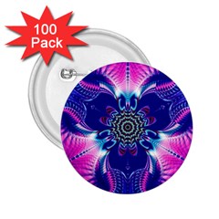 Artwork Art Fractal Flower Design 2 25  Buttons (100 Pack)  by Pakrebo