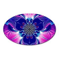 Artwork Art Fractal Flower Design Oval Magnet