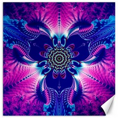 Artwork Art Fractal Flower Design Canvas 12  X 12  by Pakrebo