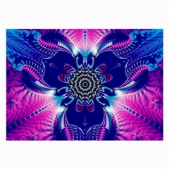 Artwork Art Fractal Flower Design Large Glasses Cloth by Pakrebo