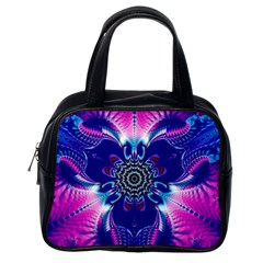 Artwork Art Fractal Flower Design Classic Handbag (one Side) by Pakrebo