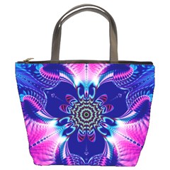 Artwork Art Fractal Flower Design Bucket Bag by Pakrebo