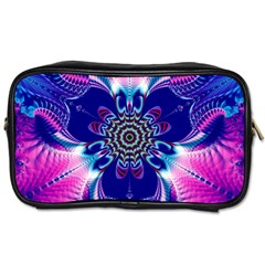 Artwork Art Fractal Flower Design Toiletries Bag (two Sides) by Pakrebo