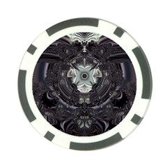 Fractal Art Artwork Design Pattern Poker Chip Card Guard by Pakrebo