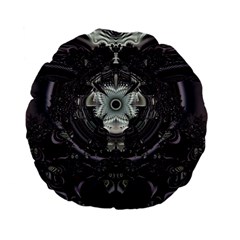 Fractal Art Artwork Design Pattern Standard 15  Premium Flano Round Cushions by Pakrebo