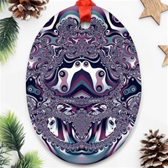 Fractal Art Artwork Design Ornament (oval) by Pakrebo