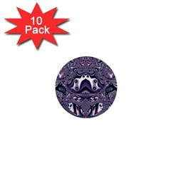 Fractal Art Artwork Design 1  Mini Buttons (10 Pack)  by Pakrebo