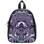 Fractal Art Artwork Design School Bag (Small) Front