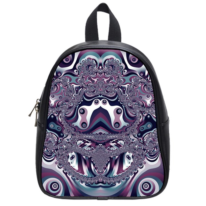 Fractal Art Artwork Design School Bag (Small)