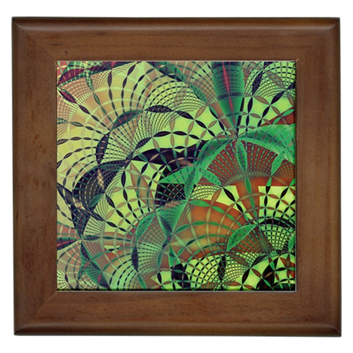 Design Background Concept Fractal Framed Tiles