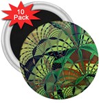 Design Background Concept Fractal 3  Magnets (10 pack)  Front