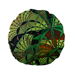 Design Background Concept Fractal Standard 15  Premium Round Cushions by Pakrebo