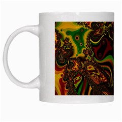 Fractal Art Artwork Design Art Pattern White Mugs by Pakrebo