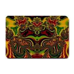 Fractal Art Artwork Design Art Pattern Small Doormat  by Pakrebo