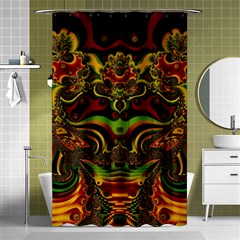 Fractal Art Artwork Design Art Pattern Shower Curtain 48  X 72  (small)  by Pakrebo