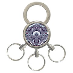 Fractal Art Artwork Design 3-ring Key Chain by Pakrebo