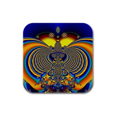 Abstract Art Artwork Digital Art Rubber Square Coaster (4 Pack)  by Pakrebo