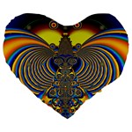 Abstract Art Artwork Digital Art Large 19  Premium Heart Shape Cushions Front