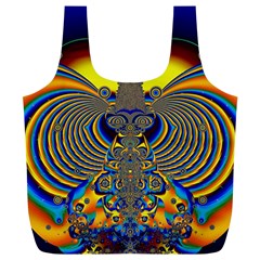 Abstract Art Artwork Digital Art Full Print Recycle Bag (xl) by Pakrebo