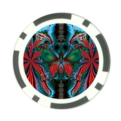 Abstract Art Fractal Artwork Poker Chip Card Guard by Pakrebo