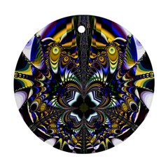 Abstract Art Artwork Fractal Design Round Ornament (two Sides) by Pakrebo