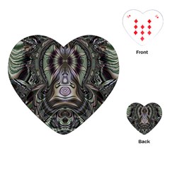 Digital Art Fractal Artwork Playing Cards Single Design (heart) by Pakrebo