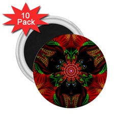 Artwork Art Fractal Flower Design 2.25  Magnets (10 pack) 