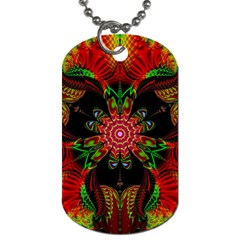 Artwork Art Fractal Flower Design Dog Tag (One Side)