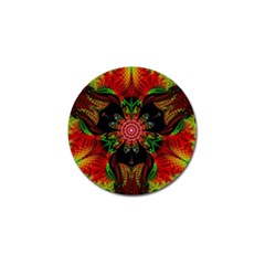 Artwork Art Fractal Flower Design Golf Ball Marker