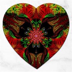 Artwork Art Fractal Flower Design Jigsaw Puzzle (Heart)