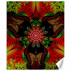 Artwork Art Fractal Flower Design Canvas 8  x 10 