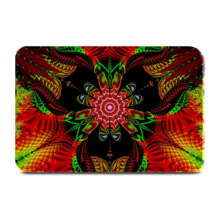 Artwork Art Fractal Flower Design Plate Mats